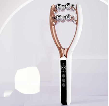 EMS Microcurrent V Face Roller – Electric Red & Blue Light Facial Massager for Lifting, Tightening & Skin Rejuvenation
