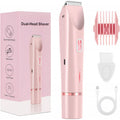 2-in-1 Women's Electric Shaver – Double Head Wet & Dry Body Hair Trimmer for Bikini, Legs & Underarms