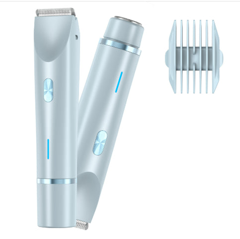 2-in-1 Women's Electric Shaver – Double Head Wet & Dry Body Hair Trimmer for Bikini, Legs & Underarms